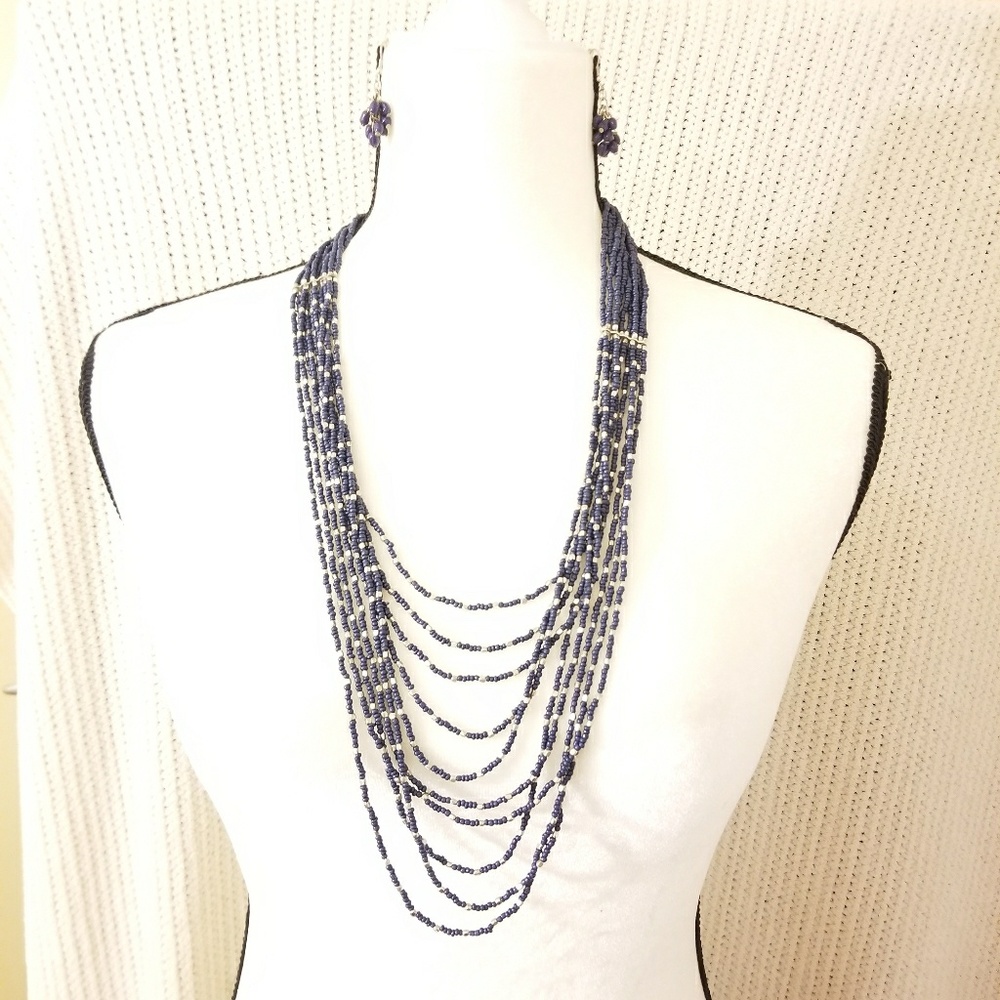 Necklace and earrings set